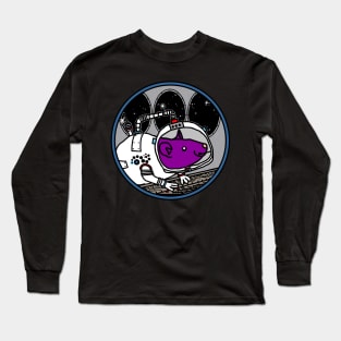 Spaceman Purple Rat in a Spaceship Long Sleeve T-Shirt